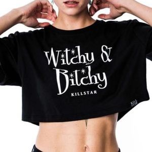 Killstar witchy and bitchy crop top